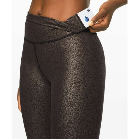 Lululemon Wunder Under High-Rise Tight 28" Luminosity Foil Black Copper Foil 2 - Picture 3 of 8